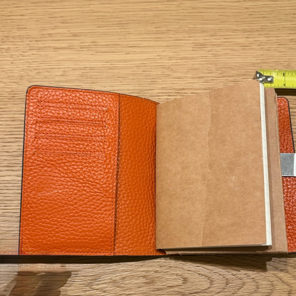 Navy Blue Leather Notebook Cover - Picture 3 of 12